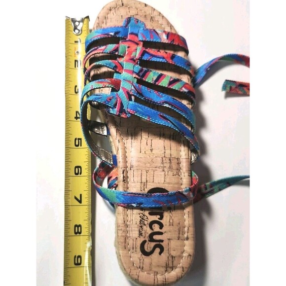 Circus Sam Edelman NWT Tropical Ankle Wrap Sandals Sz 8 Espadrille Style - Picture 13 of 14